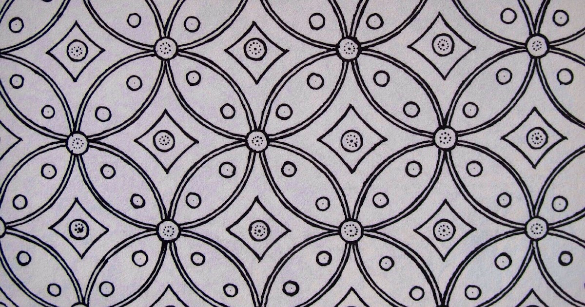 Gambar Motif Batik Di Kertas Hari Belajar