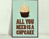 Inspirational quote, A3, quote prints, quote posters, happy art, prints, posters, cupcake print, poster typography - angelaferrara Inspirational quote, A3, quote prints, quote posters, happy art, prints, posters, cupcake print, poster typography - angelaferrara