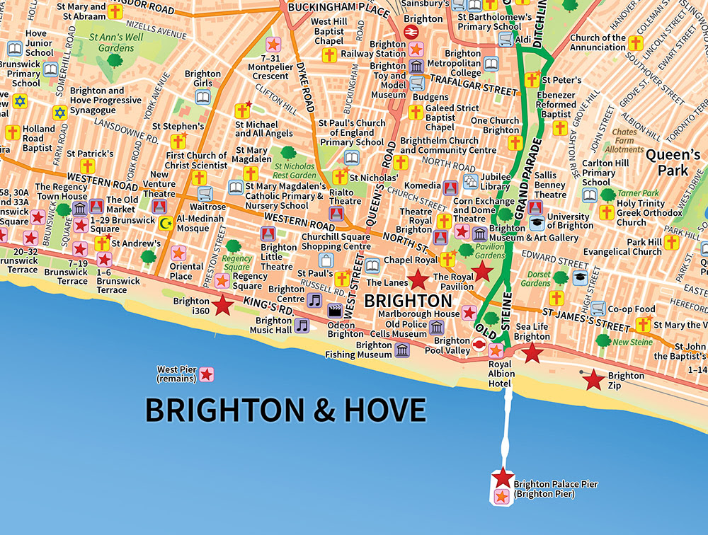Map Of Brighton And Hove | Terminal Map