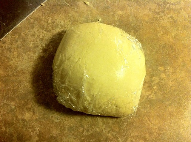 Wrapped Piece of Pizza Dough