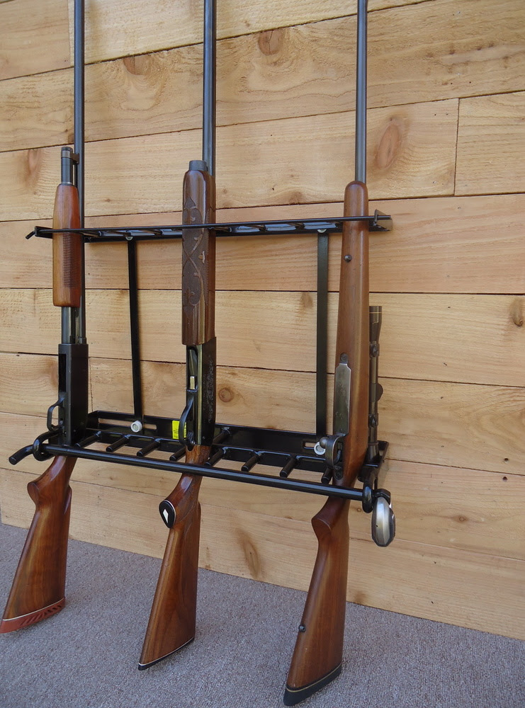 Diy Locking Wall Gun Rack Locking Gun Racks Wall Mount Shotgun Rifle ...
