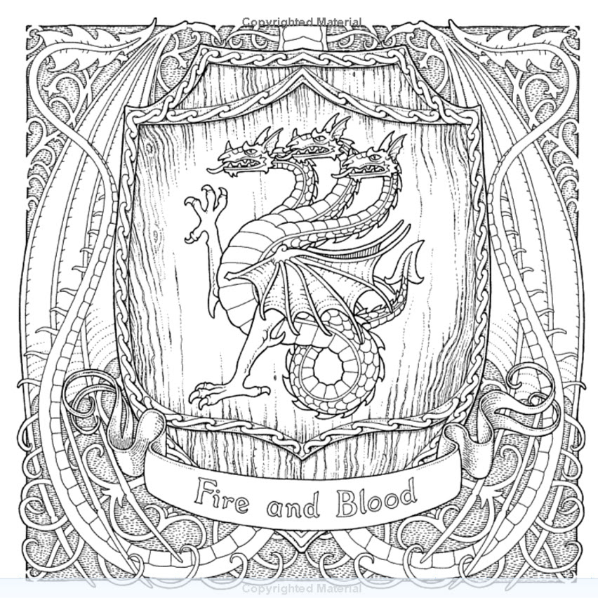 Coloring Pages Game Of Thrones - 318+ SVG Design FIle