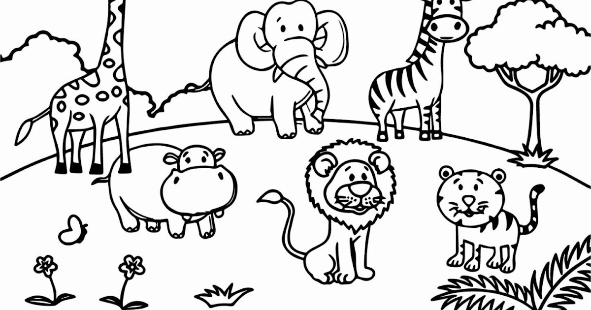 Zoo Animal Colouring Pages For Kids | Total Update