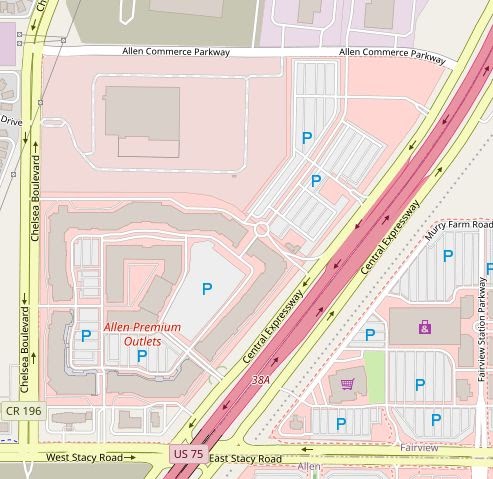 Allen Outlet Mall Map