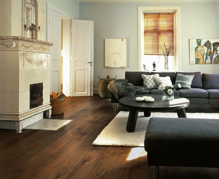 brown floor living room