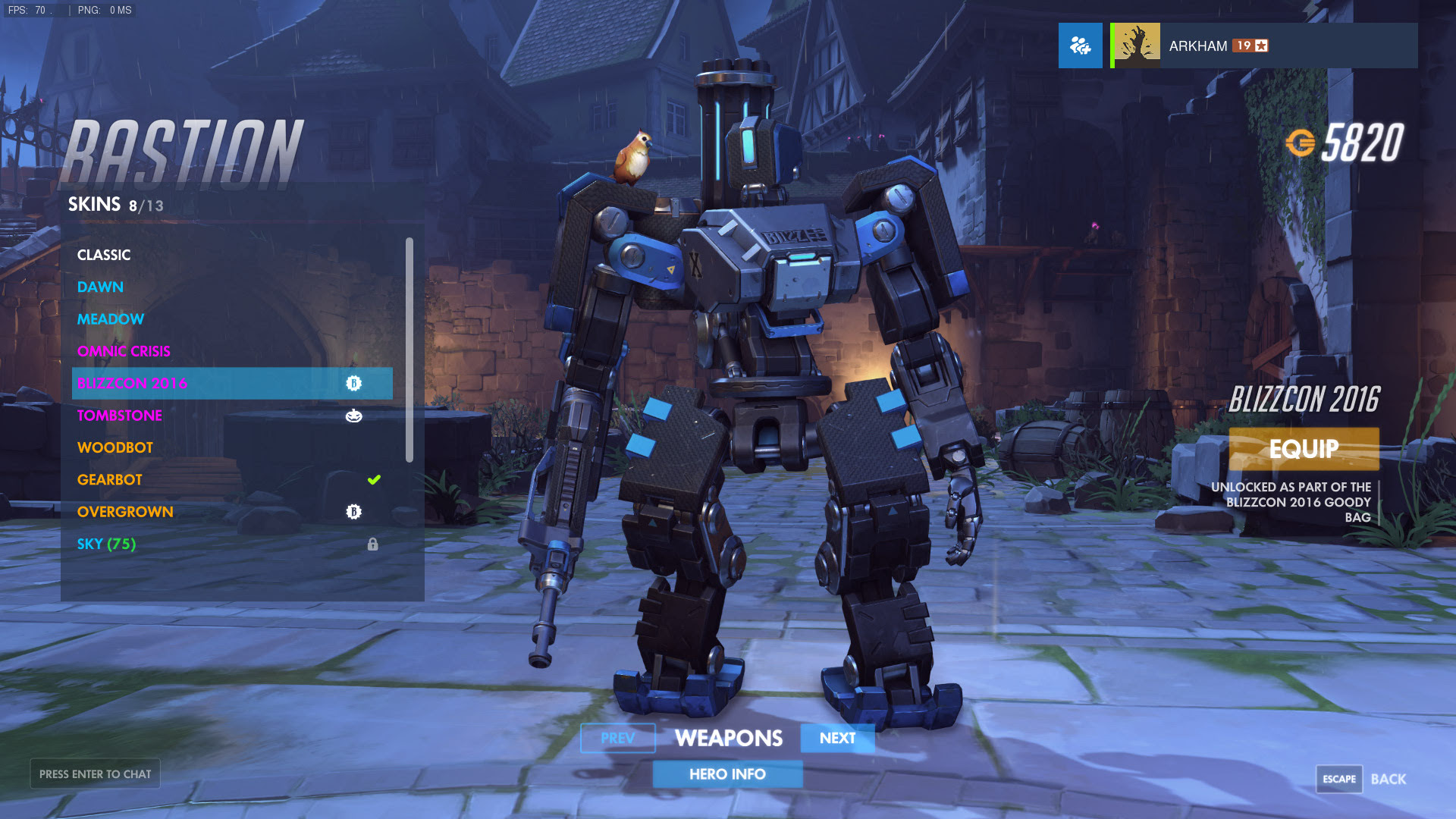 Blizzcon Bastion Skin Naturalskins