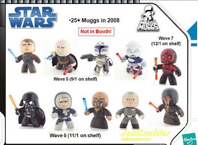 SDCC - Star Wars Mighty Muggs Wave 6 and 7 - Wave 6: Darth Vader, Han Solo in Hoth Gear, Plo Koon & Grand Moff Tarkin - Wave 7: Shirtless Darth Maul & Darth Revan