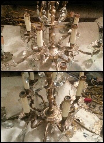 how to clean a crystal chandelier without taking it apart