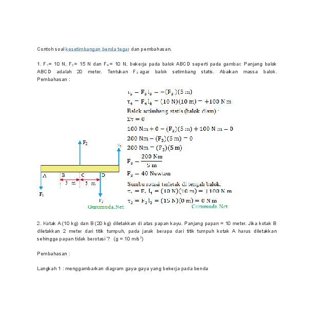 Contoh Soal Fisika Tentang Momentum