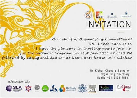 Invitation Template Conference
