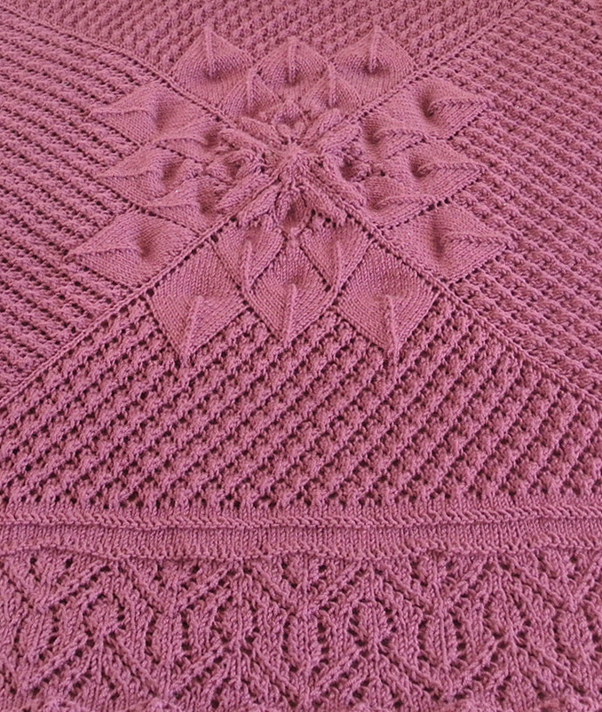 Free Knitting Pattern for Knitting on the Border Blanket