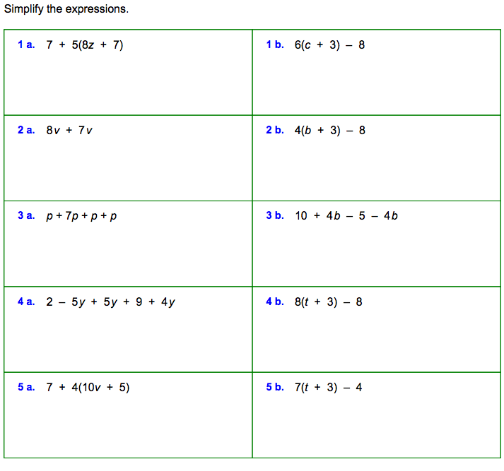 33 Equivalent Expressions Worksheet 6th Grade - Free Worksheet Spreadsheet