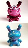 "Luna" & "Black Cherry Betty" custom Kidrobot Dunny's by Tasha Zimich!!!
