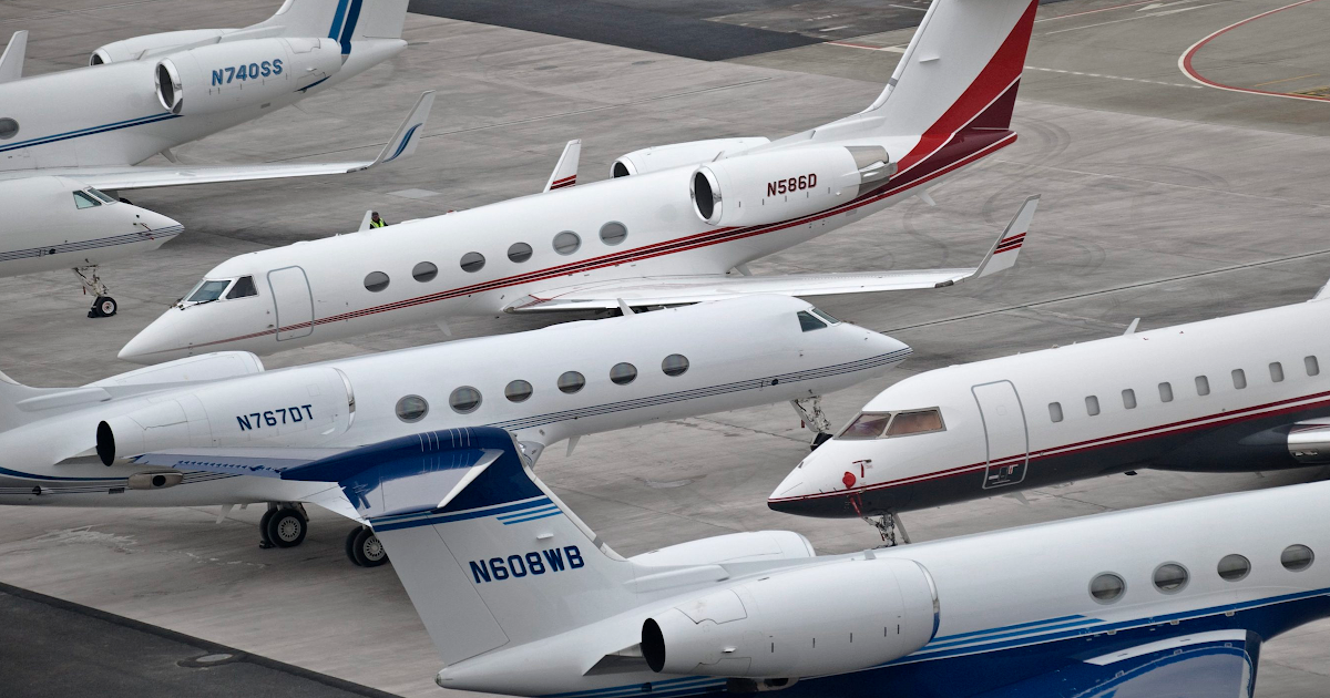 Here are the 60 million private jets that fly business leaders to