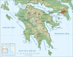 Peloponnesos Karta | Karta