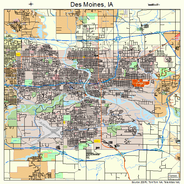 Street Map Of Des Moines Iowa CINEMERGENTE