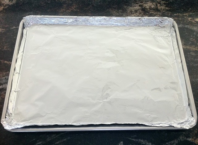 Foil Lined Baking Sheet