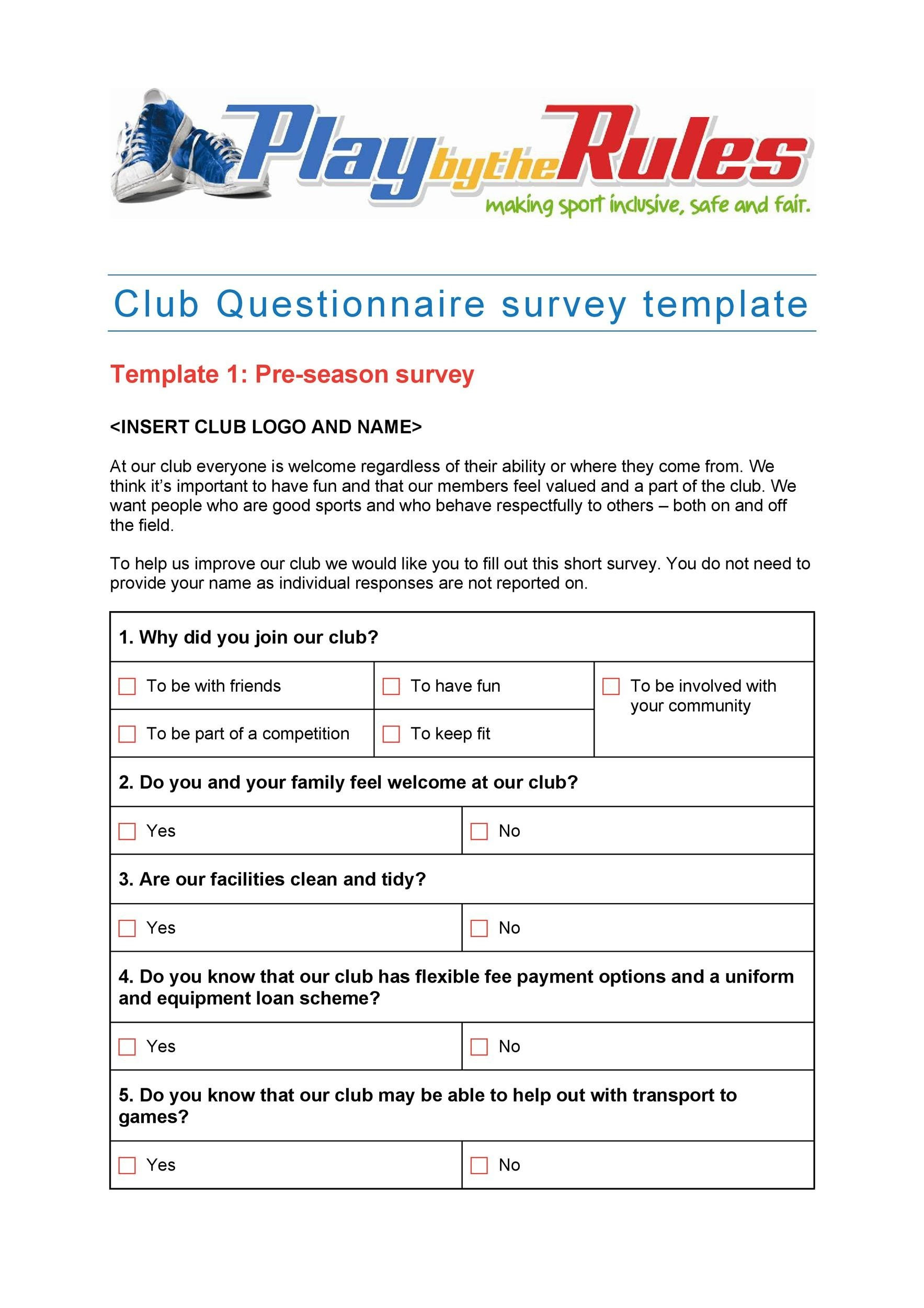 Customer Feedback Form Templates Free Docs Samples Sample Survey Regarding Questionnaire Design Template Word