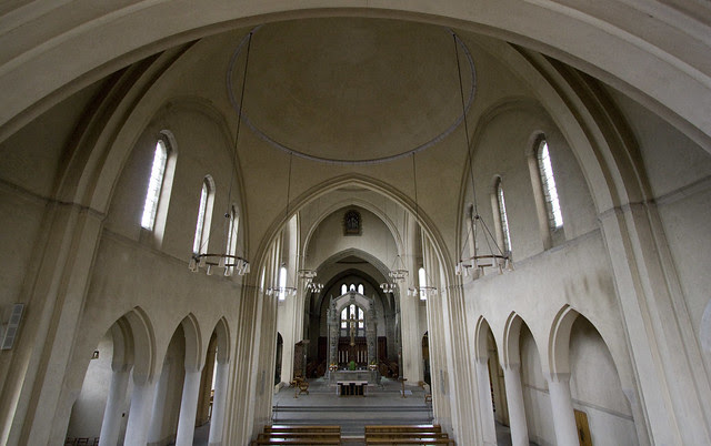 Inside Ampleforth Abbey church