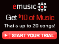 Download 25 FREE songs at eMusic.com!