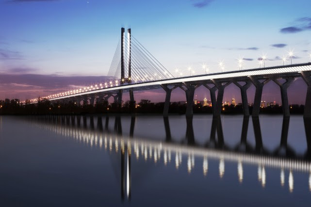 Le pont Champlain conservera son nom Le nouveau pont qui enjambera le Saint-Laurent conservera... (Photo fournie par Infrastructure Canada)