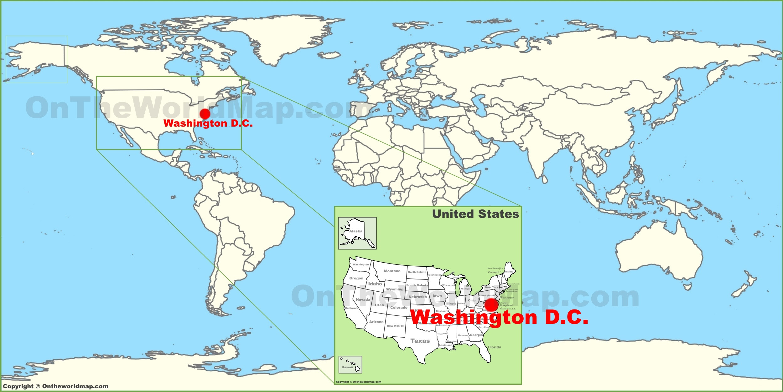 Washington Dc World Map AFP CV