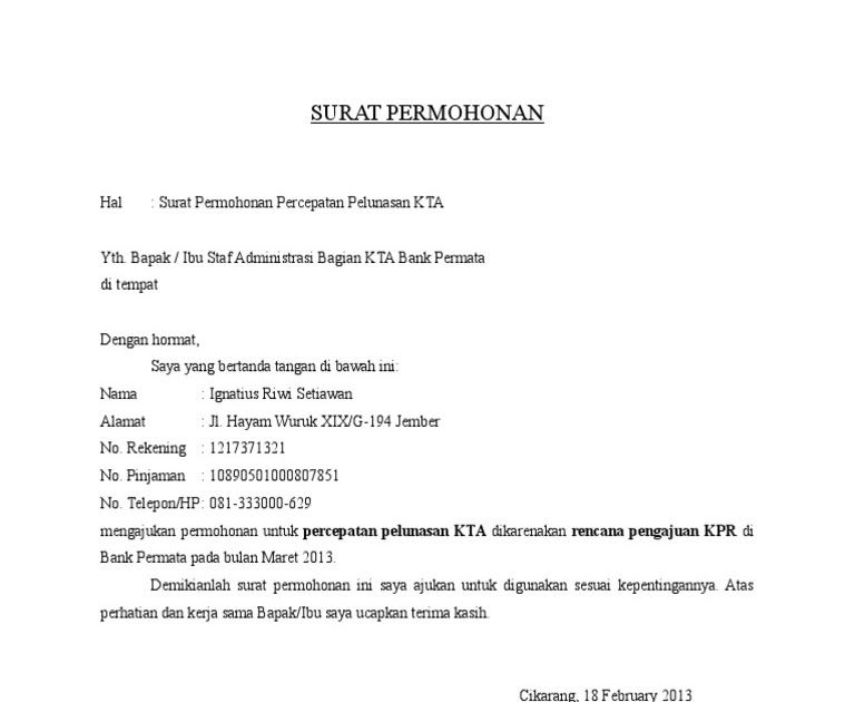 Surat Permohonan Visa Kerja E Liga Mx