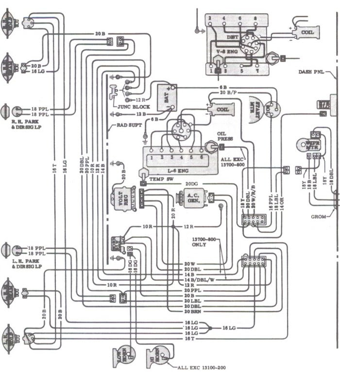 Diagram Of 1970 Chevelle Engine - Wiring Diagram