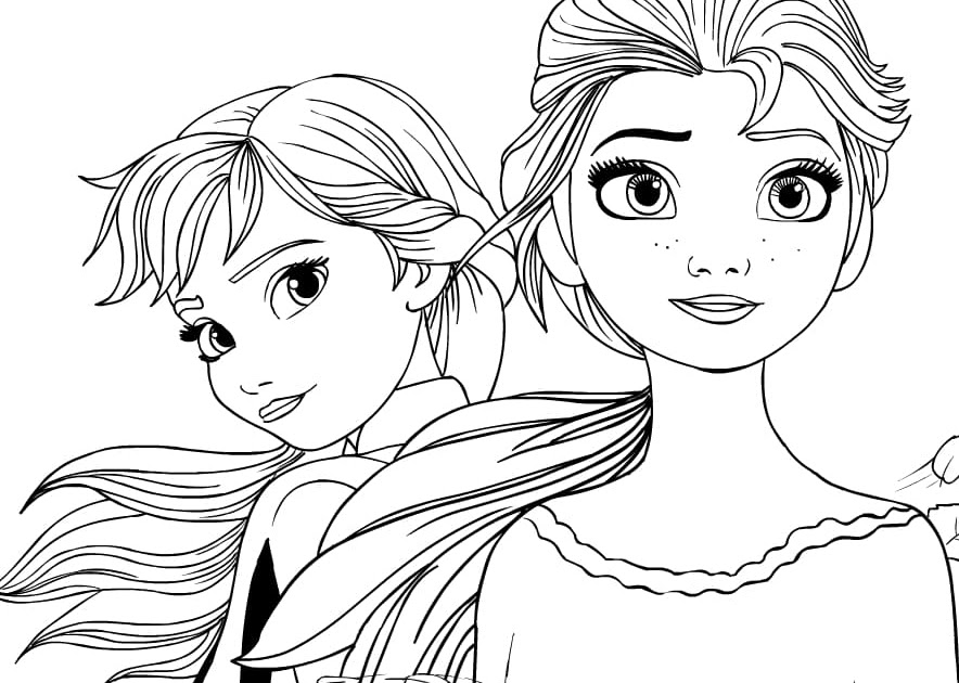 Anna Und Elsa Ausmalbilder Zum Ausdrucken Kostenlos