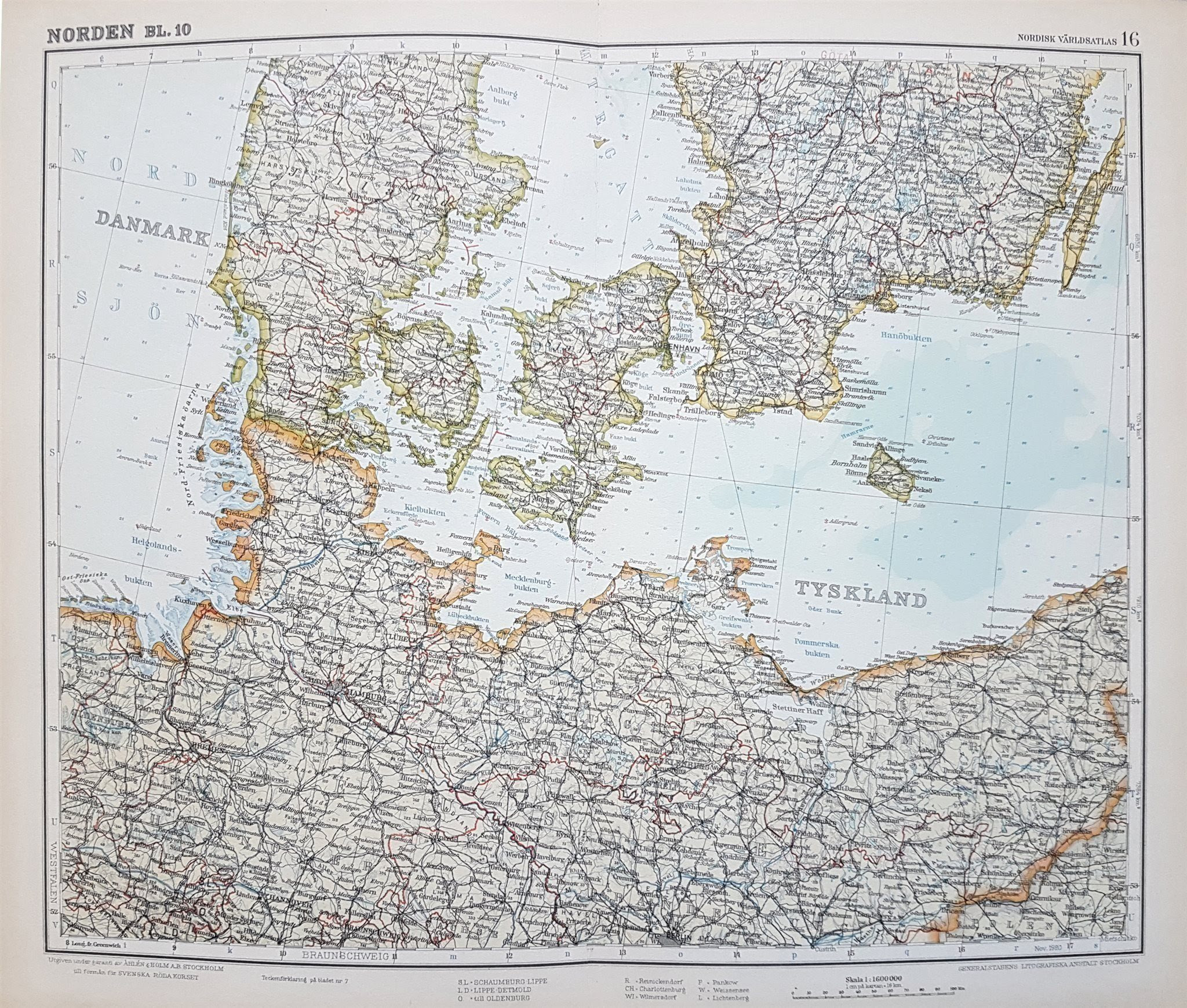 Karta Danmark Tyskland | Karta