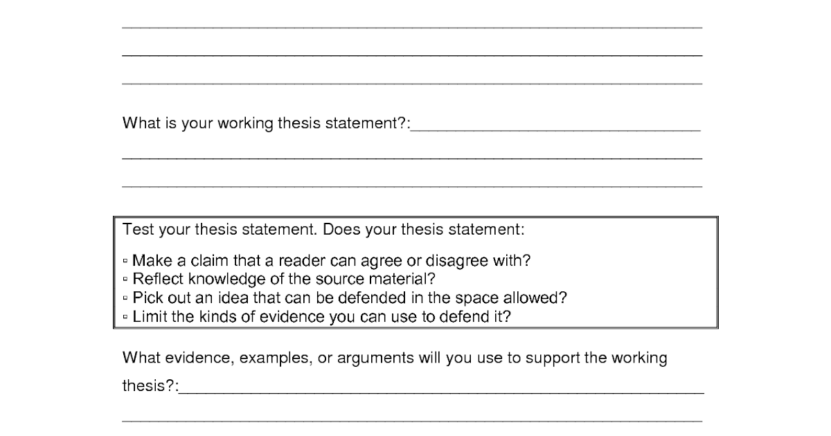 how to write an unbiased thesis statement