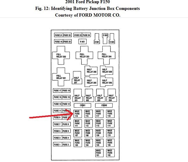 03 ford explorer fuse diagram