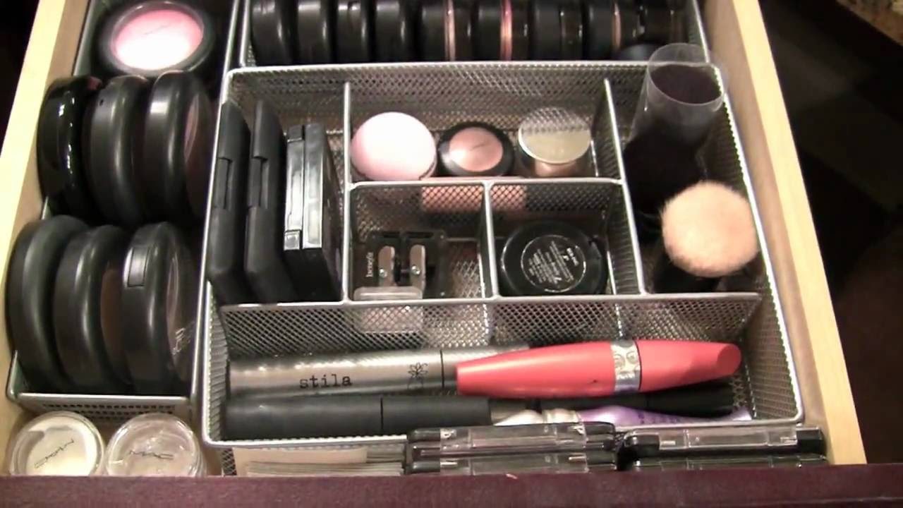 Youtube make a makeup organizer with drawers