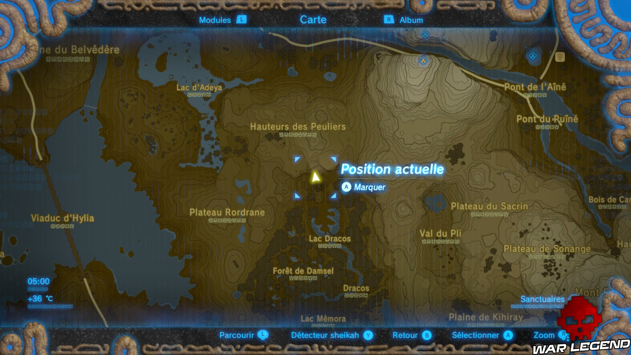 Campbellslifelongblog Zelda Breath Of The Wild Carte Lac Hylia