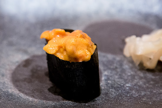 Singapore Best Omakase Sushi Shinji by Kanesaka Uni Gunkan Sushi