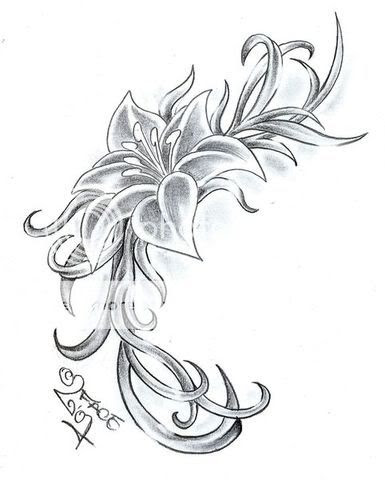 Tribal Tattoo: Flower Tattoos and Flower Designs