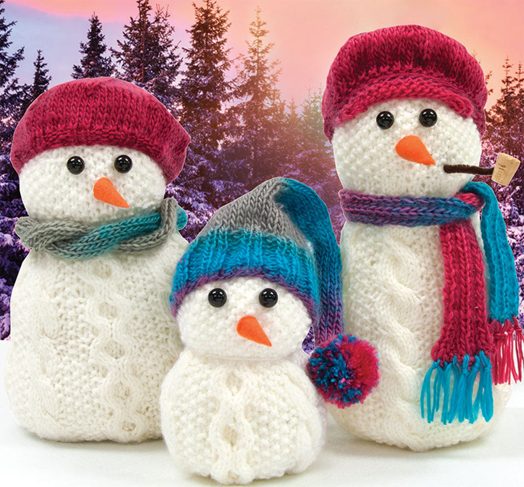 Free Aran Snow Family Knitting Pattern
