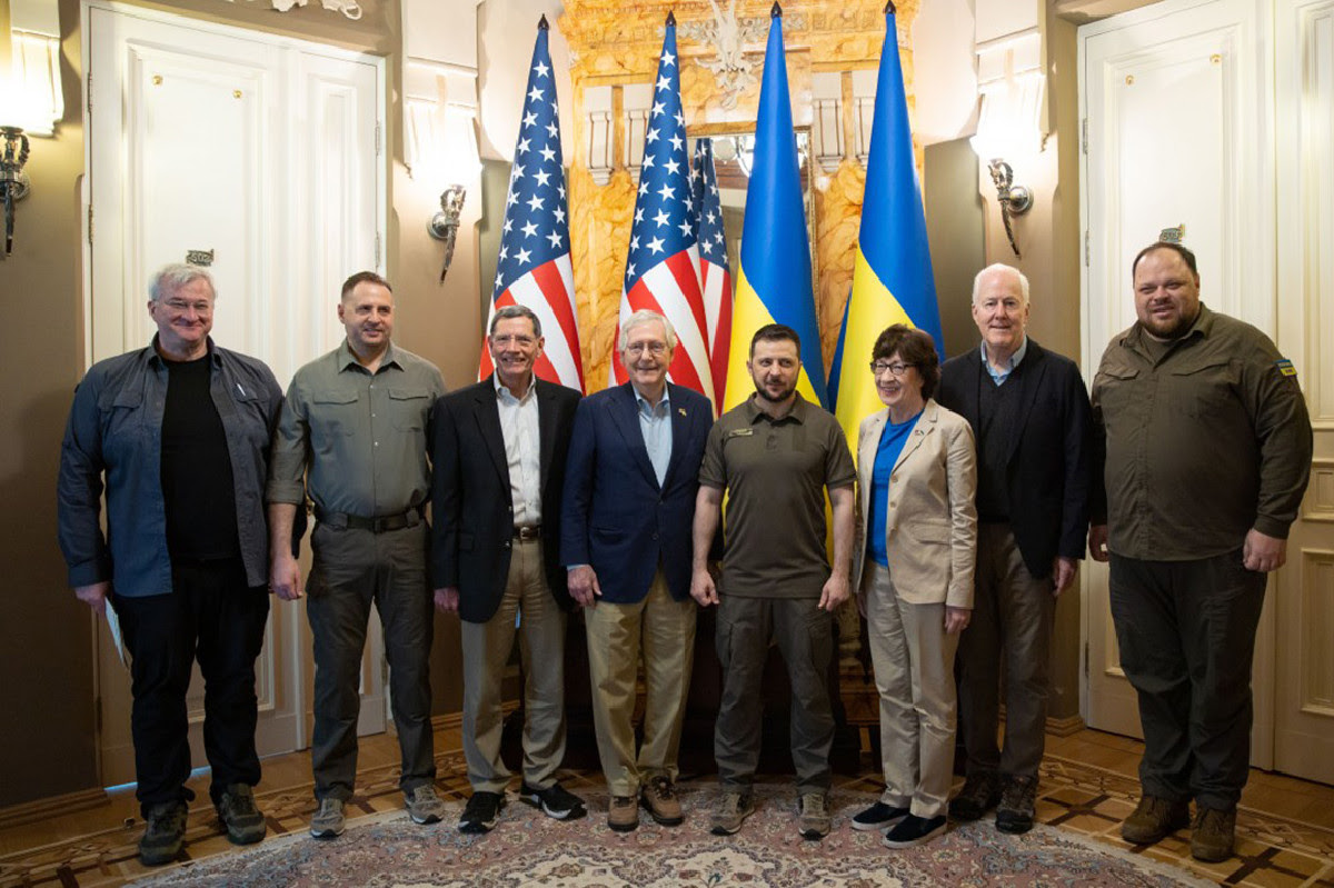 McConnell leads delegation of Republican senators to Kyiv