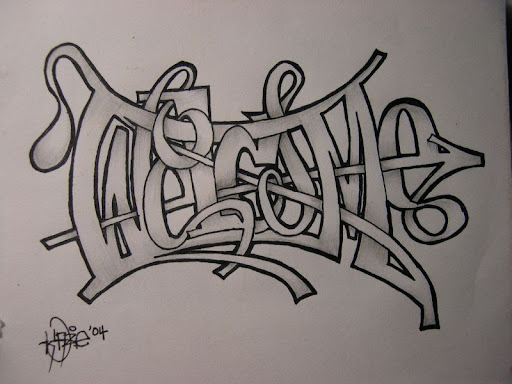 Gambar Huruf Grafiti Latin
