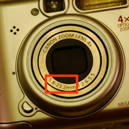Canon A540 lens