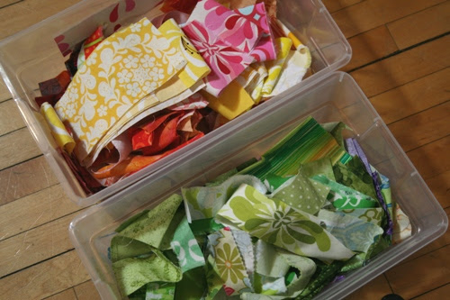 small fabric scraps