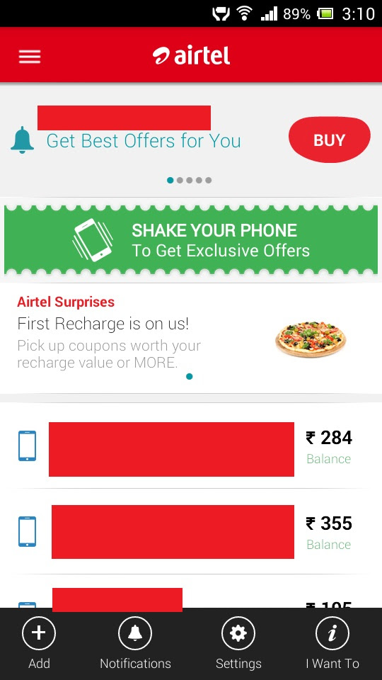 Airtel Mobile App Offer Recharge for Rs.50 & Get Extra Rs.25 Talktime