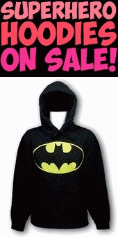 CLICK HERE to buy BATMAN and DC COMICS and MARVEL Comic Book SUPERHERO HOODIES!!