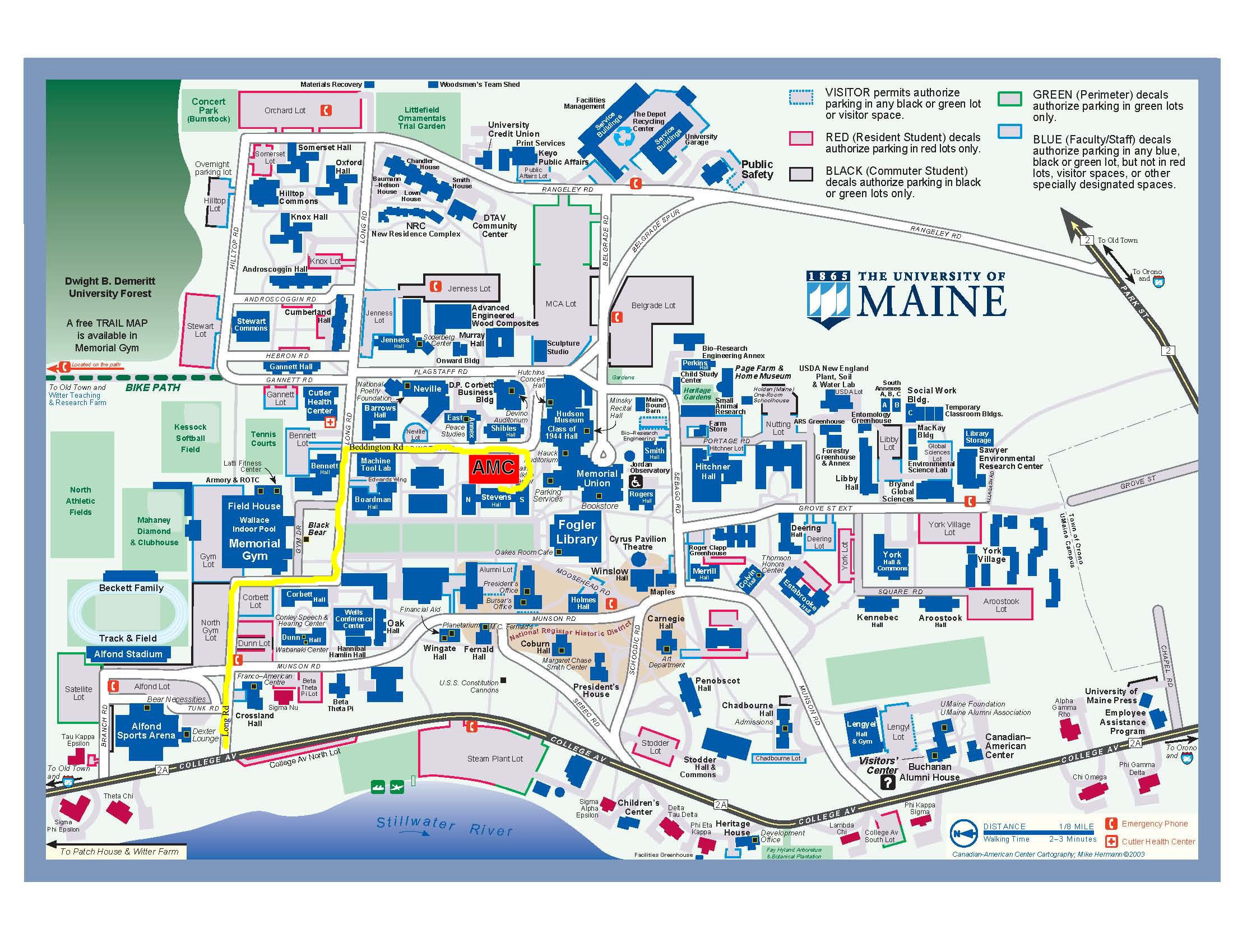 Umaine Campus Map CYNDIIMENNA