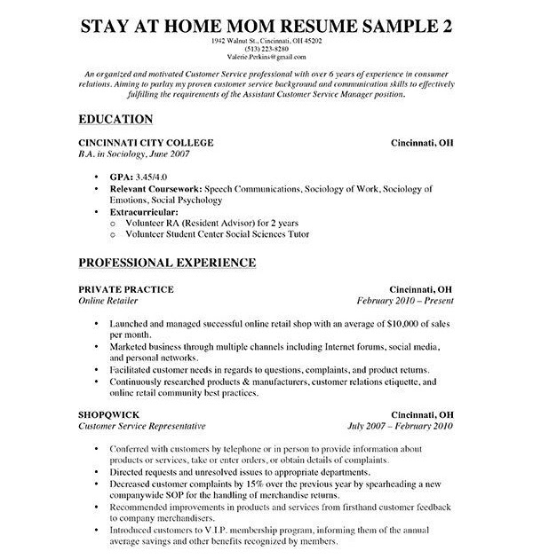 how to write resume with experience