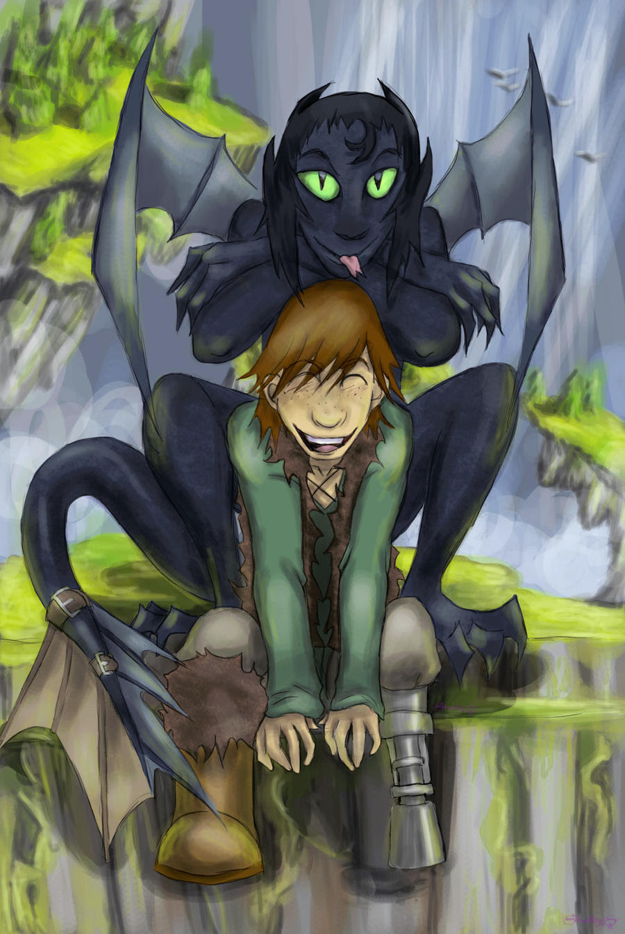 Hiccup x toothless fanfic