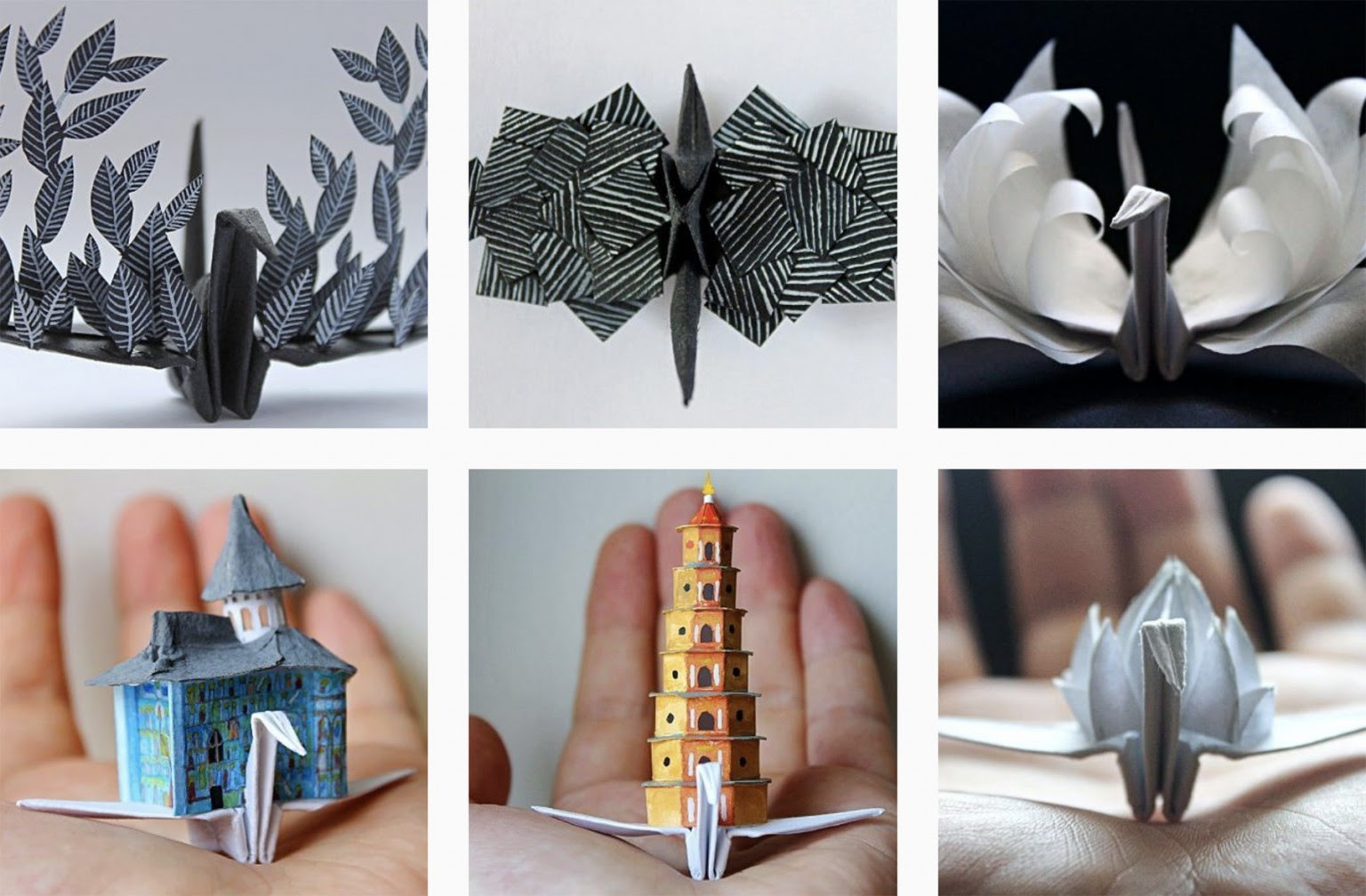 Le 1000 gru origami di Cristian Marianciuc TulipanoRosa