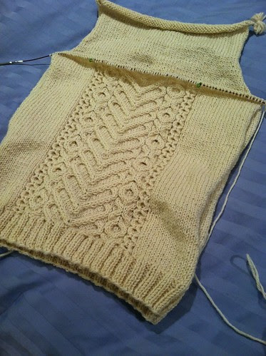 I Heart Aran, front in progress