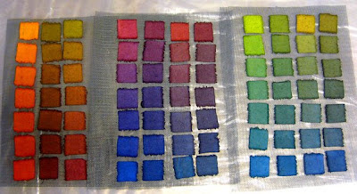 Acid dyes on raw silk fabric