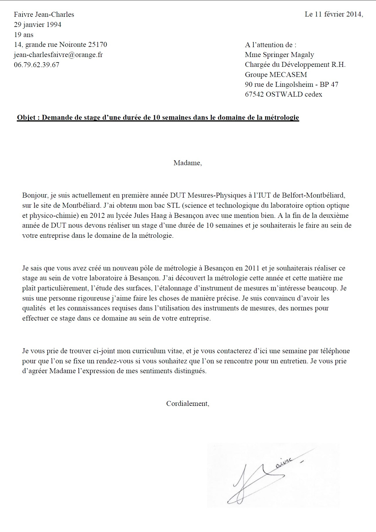 Lettre De Motivation Formation Gouvernante  Halloweenisme